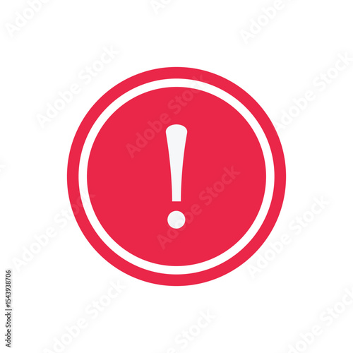 vector stop sign icon. No sign,  warning isolated