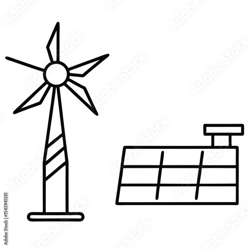 Energy Efficiency Graphic Elements Sustainable Icons Renewable Resources and Eco Friendly Design