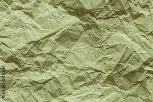Green Decorative Paper with Crumpled Pattern and Vintage Look