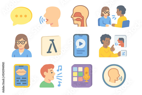 Speech therapy concepts and tools for communication enhancement