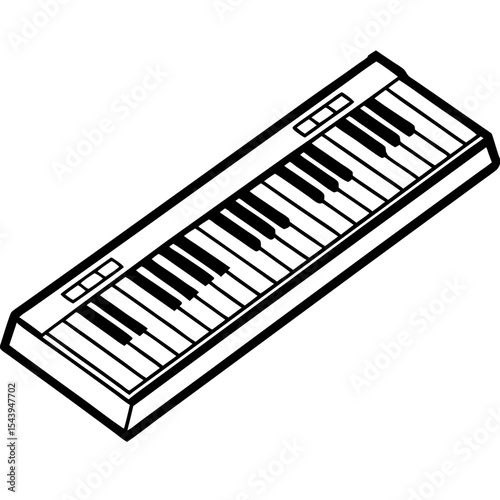 Flat Keyboard Vector Design