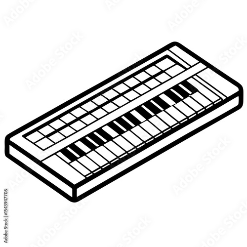 Flat Keyboard Vector Design