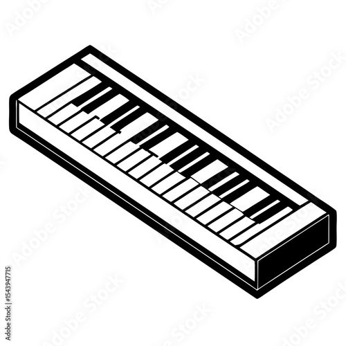 Flat Keyboard Vector Design