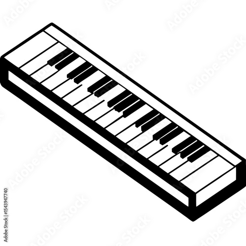Flat Keyboard Vector Design
