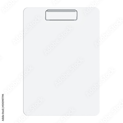 A blank clipboard designed for note-taking or organizing documents.