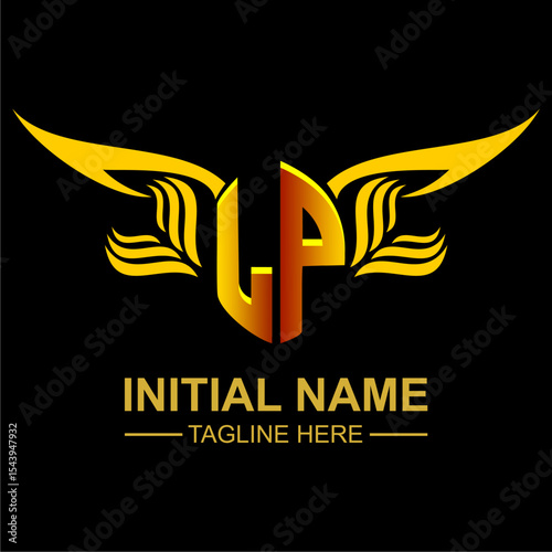 LP Golden Wing Emblem Logo