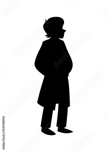 silhouette of a man