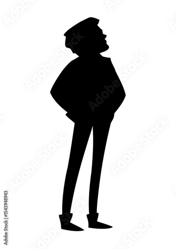 silhouette of a man