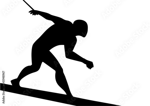 silhouette of a snowboarder jumping