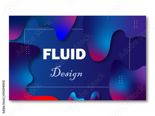 digital art, Abstract blue flowing form, colourful modern futuristic ,presentation background with vibrant fluid liquid for poster.