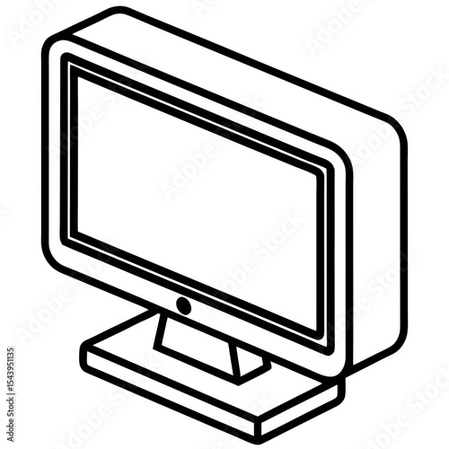 Simple Monitor Illustration