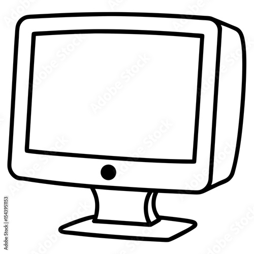 Simple Monitor Illustration