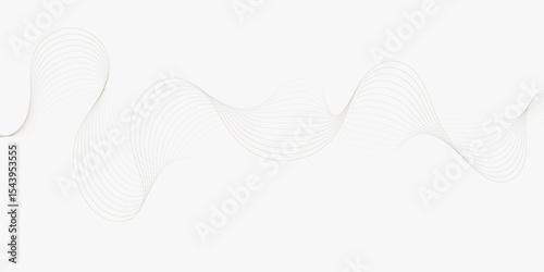 delicate wave pattern of fine lines gracefully flows across a bright white background creating a soft effect lines creating a wave like design.