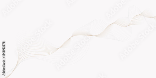 delicate wave pattern of fine lines gracefully flows across a bright white background creating a soft effect lines creating a wave like design.
