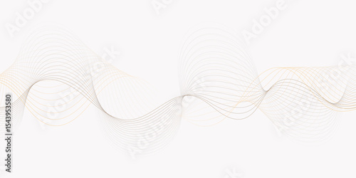 delicate wave pattern of fine lines gracefully flows across a bright white background creating a soft effect lines creating a wave like design.