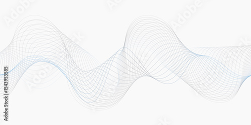 delicate wave pattern of fine lines gracefully flows across a bright white background creating a soft effect lines creating a wave like design.