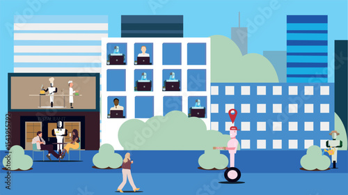 Smart City of the Future: Humans and Robots Working Together