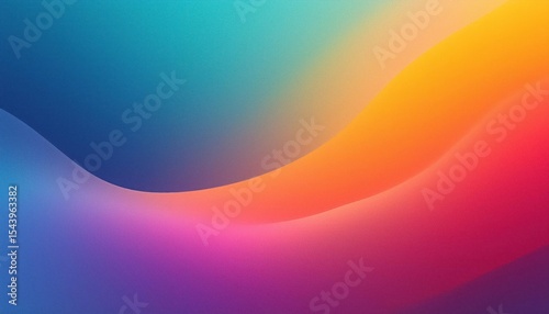 Multi-Color Fusion Gradient Background with Blur and Noise Grain Texture