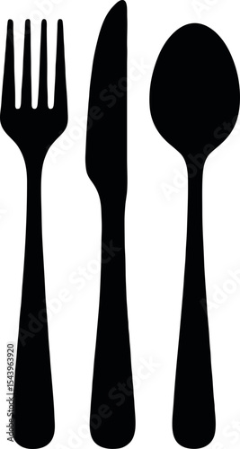 Fork Spoon Knife SVG Cut Files for Cricut & Silhouette