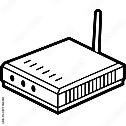 Minimal Modem Vector on White