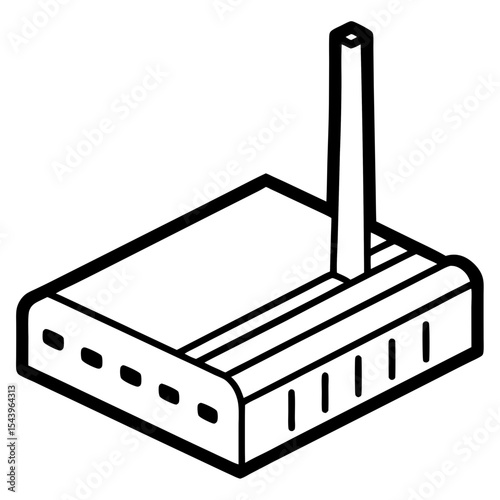 Minimal Modem Vector on White