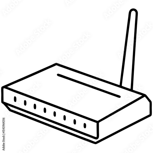 Minimal Modem Vector on White