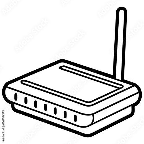Minimal Modem Vector on White