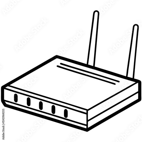 Minimal Modem Vector on White