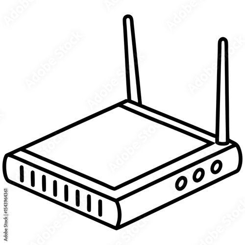 Minimal Modem Vector on White