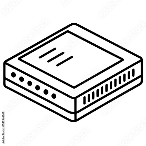 Minimal Modem Vector on White