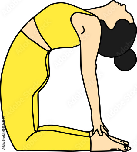 woman doing yoga exercise