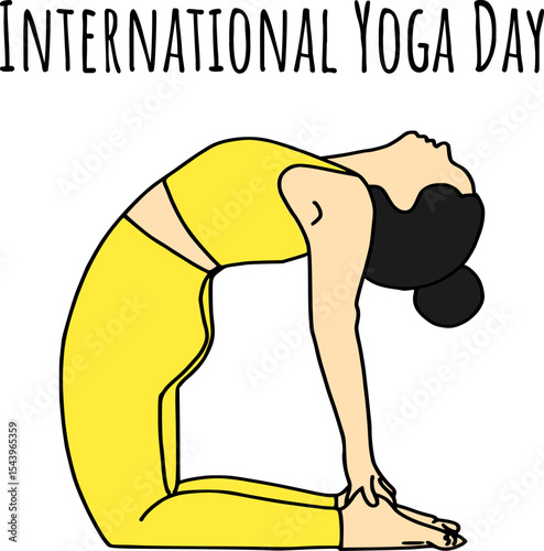 International yoga day vector image 