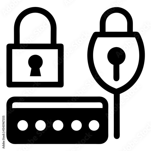 security icon.Secure Your Data Understanding Password Security and Encryption Methods