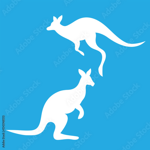 kangaroo icon illustration isolated vector sign symbol