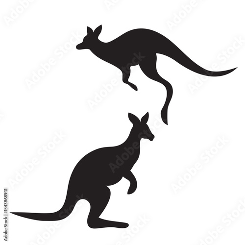 kangaroo icon illustration isolated vector sign symbol