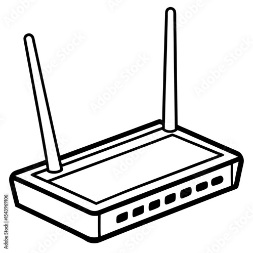 Clean Router Vector Design