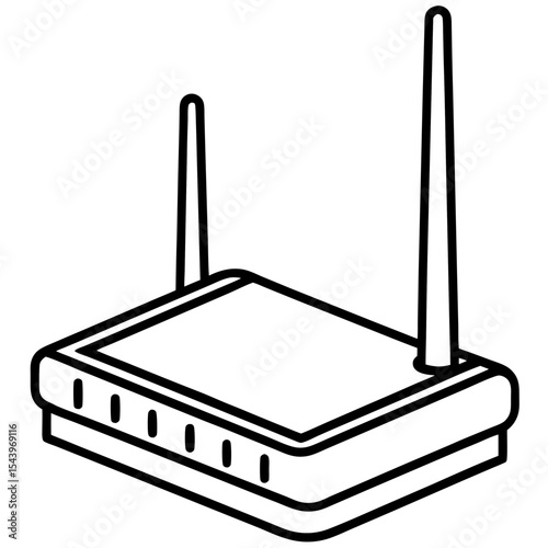Clean Router Vector Design
