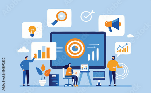 set of business people analyzing data on charts and graphs. Business using remote servers to analyzing large sets of data and recognizing mistakes.