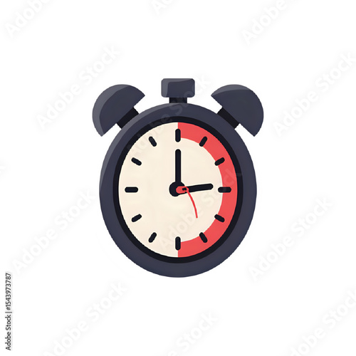 Time Management Icon: Deadline Timer, Clock, Efficiency, Productivity