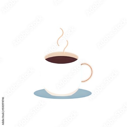 Warm Cup of Coffee: A Cozy Morning Illustration