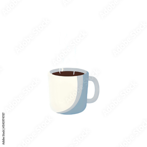 Warm Coffee Mug: Perfect Morning Beverage Illustration