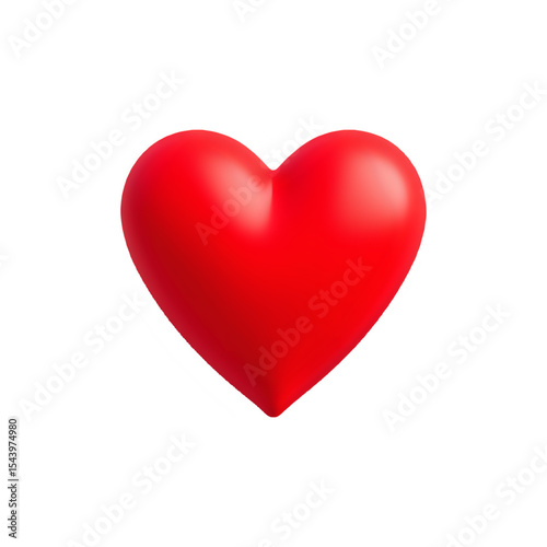 Red Heart Symbol: Perfect for Love, Valentine's Day, and Romance Designs