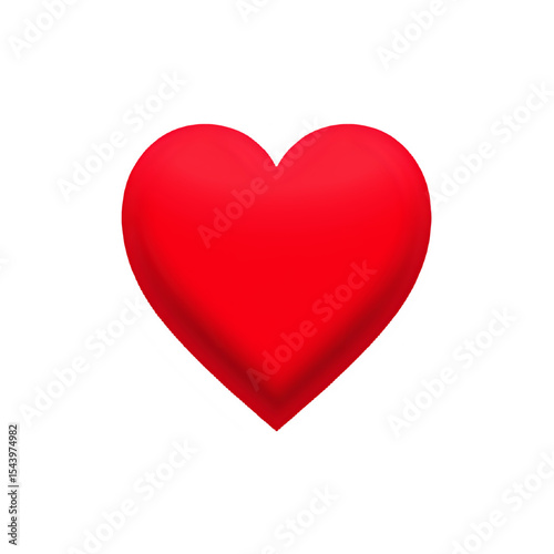 Perfect Red Heart: Valentine's Day Symbol, Love Graphic