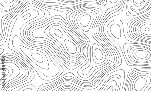 Abstract design seamless pattern with line topographic map. geographic mountain relief. retro topographic map. Topographic map background geographic line map with elevation assignments.