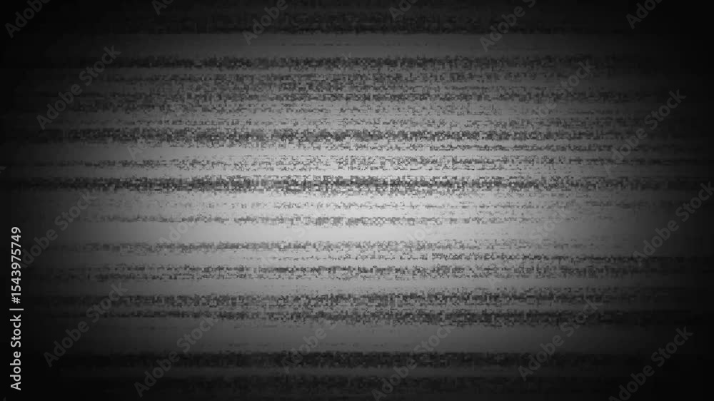 Static tv noise caused by bad signal reception, black and white