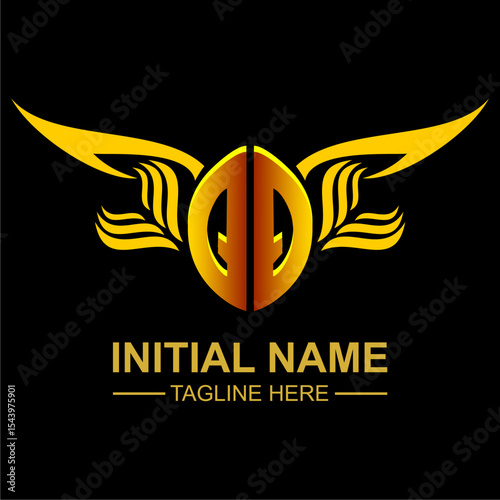 QQ Golden Wing Emblem Logo