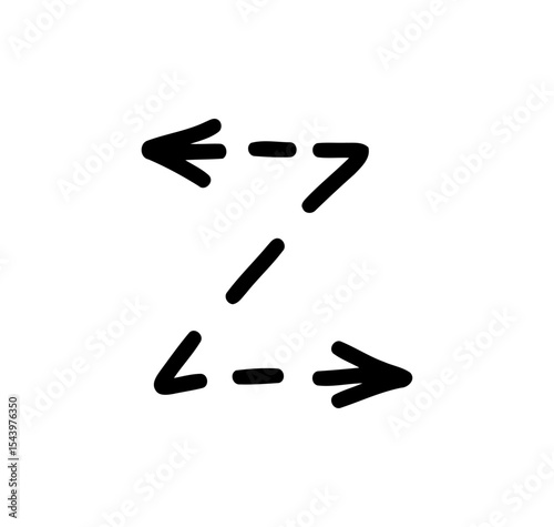 z arrow dashes	
