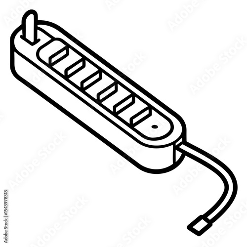 Simple Power Strip Illustration