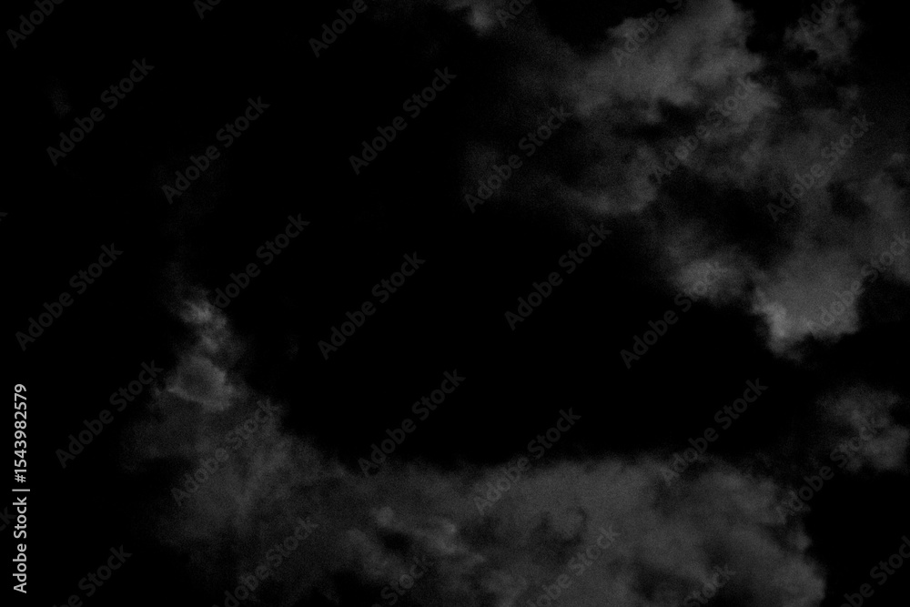 Fototapeta premium Black and white night sky background with stars, minimalist abstract sky texture for design and artistic concepts