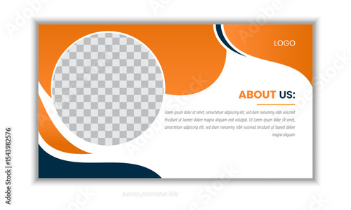 Professional business PowerPoint presentation slides template design. Infographic elements template set for web, print, annual report use for modern company profile